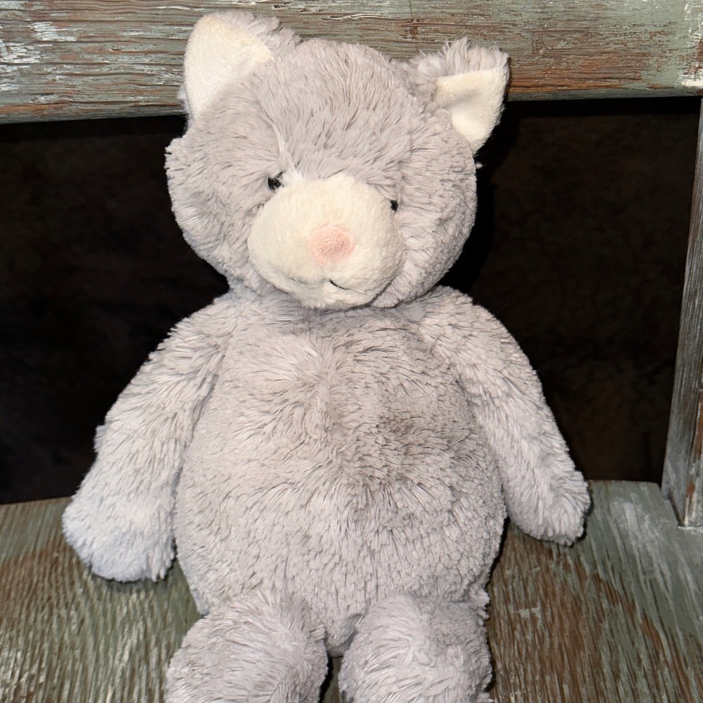 Jellycat London Bashful Grey Kitten Cat Super soft 12”